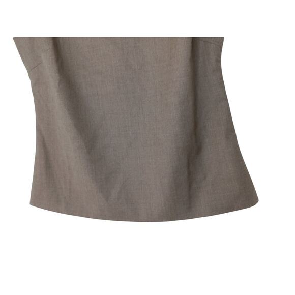 New Talbots Sleeveless Top Brown Lined Blouse Wool Blend Career Classic 4P - Picture 3 of 10